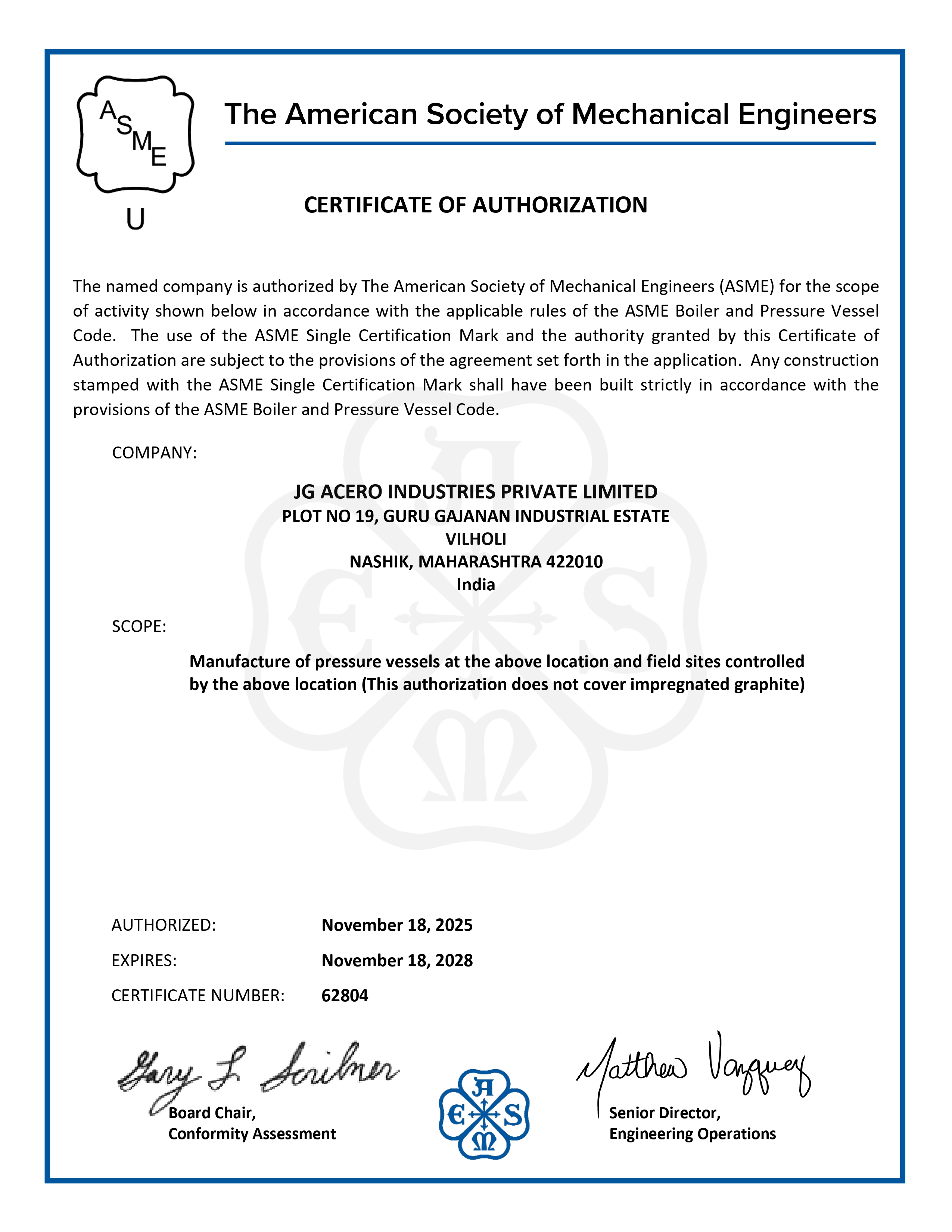 JG Acero Industries Private Limited